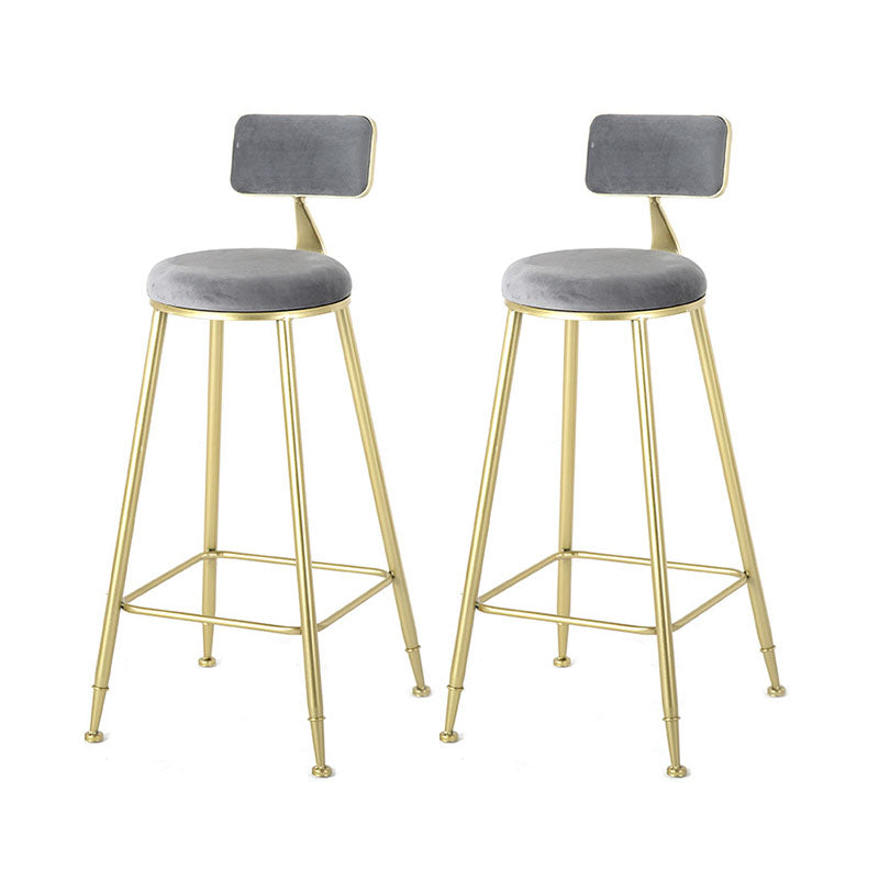 Glam Table and Stool Set Oval 1/2/3 Pieces Bar Pub Table Set Gold Gray 29.5"H Stool (Set of 2) Clearhalo 'Bar Furniture' 'furn' 'furn_home_bar_bar_sets' 'Furniture' 'Home Bars & Bar Sets' 'home_bar_bar_sets' 'Kitchen & Dining Furniture' 6222615