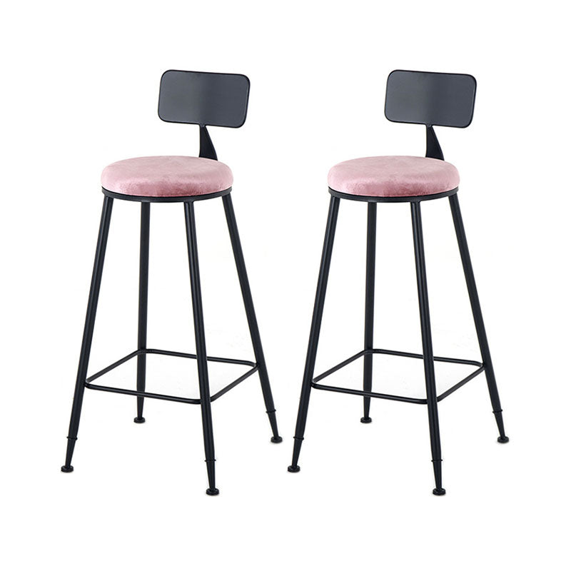Glam Table and Stool Set Oval 1/2/3 Pieces Bar Pub Table Set Black Pink 29.5"H Stool (Set of 2) Clearhalo 'Bar Furniture' 'furn' 'furn_home_bar_bar_sets' 'Furniture' 'Home Bars & Bar Sets' 'home_bar_bar_sets' 'Kitchen & Dining Furniture' 6222617
