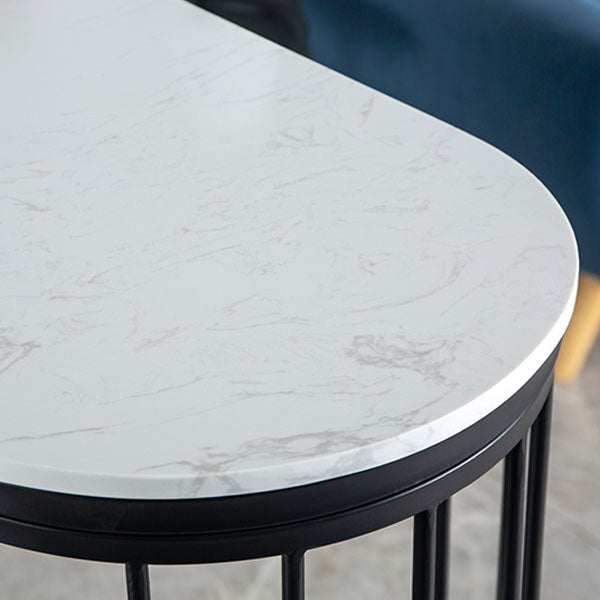 Glam Table and Stool Set Oval 1/2/3 Pieces Bar Pub Table Set Clearhalo 'Bar Furniture' 'furn' 'furn_home_bar_bar_sets' 'Furniture' 'Home Bars & Bar Sets' 'home_bar_bar_sets' 'Kitchen & Dining Furniture' 6222618