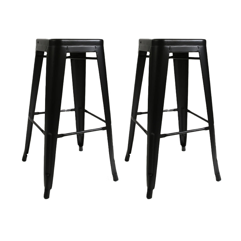 Contemporary Pub Dining Set 1/2/3 Pieces Table and Stool for Bar Black 29.9"H Stool (Set of 2) Clearhalo 'Bar Furniture' 'furn' 'furn_home_bar_bar_sets' 'Furniture' 'Home Bars & Bar Sets' 'home_bar_bar_sets' 'Kitchen & Dining Furniture' 6222634
