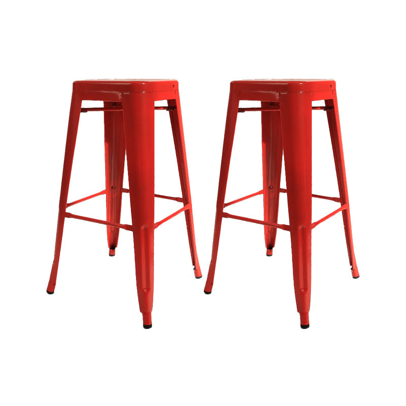 Contemporary Pub Dining Set 1/2/3 Pieces Table and Stool for Bar Red 29.9"H Stool (Set of 2) Clearhalo 'Bar Furniture' 'furn' 'furn_home_bar_bar_sets' 'Furniture' 'Home Bars & Bar Sets' 'home_bar_bar_sets' 'Kitchen & Dining Furniture' 6222636