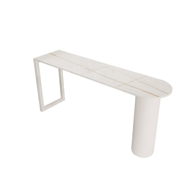 Modern Stone Bar Table Set 1/3/5 Pieces Counter Table with Backless Stools Clearhalo 'Bar Furniture' 'furn' 'furn_home_bar_bar_sets' 'Furniture' 'Home Bars & Bar Sets' 'home_bar_bar_sets' 'Kitchen & Dining Furniture' 6222673