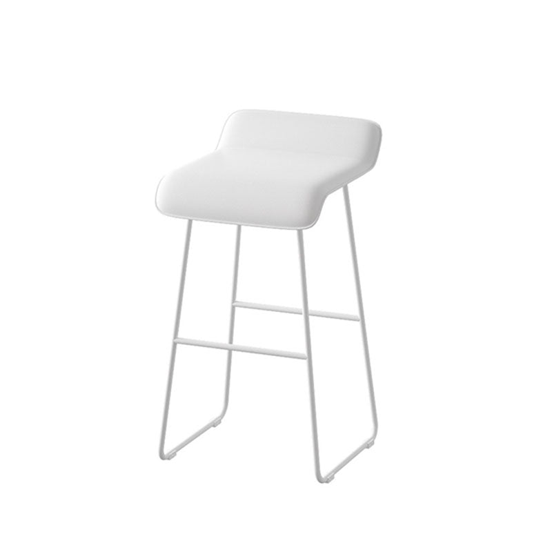 Modern Stone Bar Table Set 1/3/5 Pieces Counter Table with Backless Stools White 29"H Stool (Single) Clearhalo 'Bar Furniture' 'furn' 'furn_home_bar_bar_sets' 'Furniture' 'Home Bars & Bar Sets' 'home_bar_bar_sets' 'Kitchen & Dining Furniture' 6222674