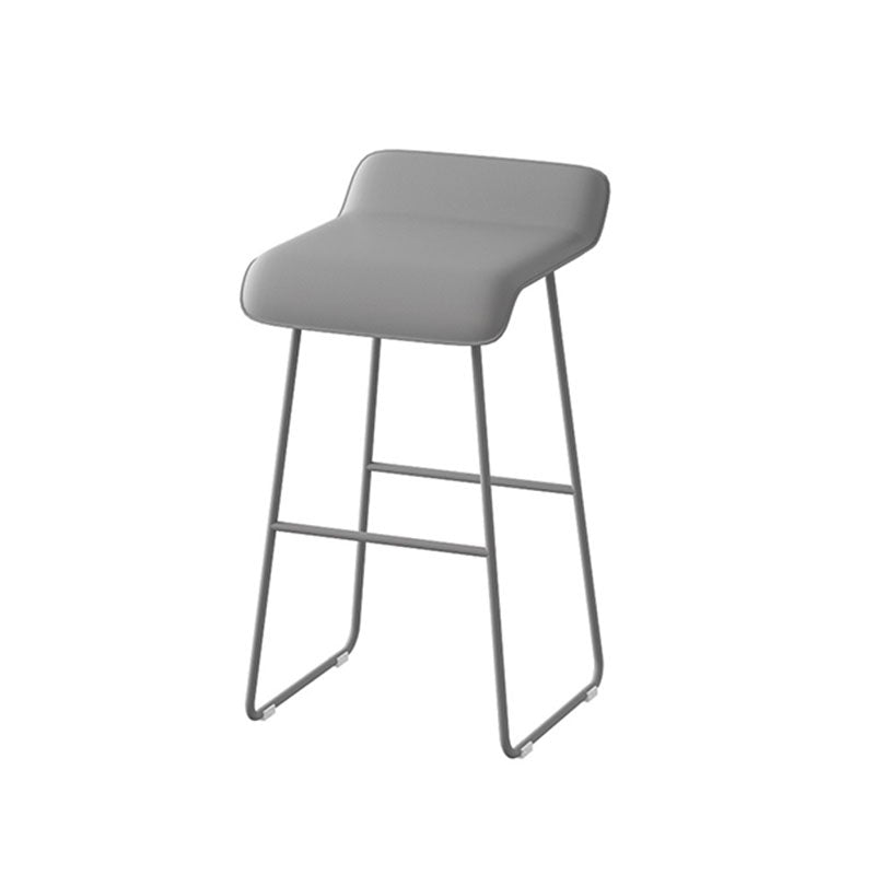 Modern Stone Bar Table Set 1/3/5 Pieces Counter Table with Backless Stools Gray 29"H Stool (Single) Clearhalo 'Bar Furniture' 'furn' 'furn_home_bar_bar_sets' 'Furniture' 'Home Bars & Bar Sets' 'home_bar_bar_sets' 'Kitchen & Dining Furniture' 6222676