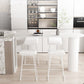 Modern Stone Bar Table Set 1/3/5 Pieces Counter Table with Backless Stools Clearhalo 'Bar Furniture' 'furn' 'furn_home_bar_bar_sets' 'Furniture' 'Home Bars & Bar Sets' 'home_bar_bar_sets' 'Kitchen & Dining Furniture' 6222677