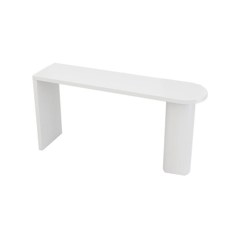 Industrial Style Bar Table Set 1/2/5 Pieces Wood Bar Table with Metal Stools White 63"L x 20"W Clearhalo 'Bar Furniture' 'furn' 'furn_home_bar_bar_sets' 'Furniture' 'Home Bars & Bar Sets' 'home_bar_bar_sets' 'Kitchen & Dining Furniture' 6222744
