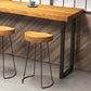 1/4/5-teiliges modernes Tischset, rechteckiger Bartisch aus Holz mit rückenfreien Hockern