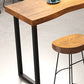 1/4/5-teiliges modernes Tischset, rechteckiger Bartisch aus Holz mit rückenfreien Hockern