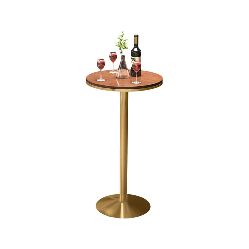 Metal Contemporary Pub Table Set 1/2/3/4 Pieces Bar Set with Upholstered Stools