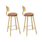 Metal Contemporary Pub Table Set 1/2/3/4 Pieces Bar Set with Upholstered Stools