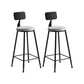Metal Contemporary Pub Table Set 1/2/3/4 Pieces Bar Set with Upholstered Stools