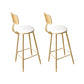 Metal Contemporary Pub Table Set 1/2/3/4 Pieces Bar Set with Upholstered Stools
