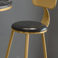 Metal Contemporary Pub Table Set 1/2/3/4 Pieces Bar Set with Upholstered Stools