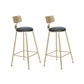 Glam Style Bar Table Set 1/2/3 Pieces Bar Table with Metal Stools Black 30"H Stools (Set of 2) Clearhalo 'Bar Furniture' 'furn' 'furn_home_bar_bar_sets' 'Furniture' 'Home Bars & Bar Sets' 'home_bar_bar_sets' 'Kitchen & Dining Furniture' 6222807