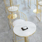 Glam Style Bar Table Set 1/2/3 Pieces Bar Table with Metal Stools Clearhalo 'Bar Furniture' 'furn' 'furn_home_bar_bar_sets' 'Furniture' 'Home Bars & Bar Sets' 'home_bar_bar_sets' 'Kitchen & Dining Furniture' 6222811