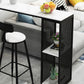 Industrial Bar Table and Stools 1/2/3 Pieces Bar Stool and Table Set