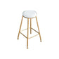 Glam Bar Table Set 1/3 Pieces Rectangle Wood Counter Table with Stools White 30"H Stool (Single) Clearhalo 'Bar Furniture' 'furn' 'furn_home_bar_bar_sets' 'Furniture' 'Home Bars & Bar Sets' 'home_bar_bar_sets' 'Kitchen & Dining Furniture' 6222840