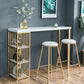 Glam Bar Table Set 1/3 Pieces Rectangle Wood Counter Table with Stools Clearhalo 'Bar Furniture' 'furn' 'furn_home_bar_bar_sets' 'Furniture' 'Home Bars & Bar Sets' 'home_bar_bar_sets' 'Kitchen & Dining Furniture' 6222849