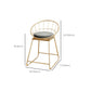 Industrial Round Pub Table Set 1/3 Pieces White and Gold Bar Table Set