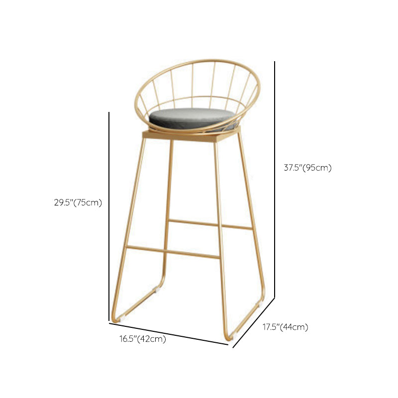 Industrial Round Pub Table Set 1/3 Pieces White and Gold Bar Table Set