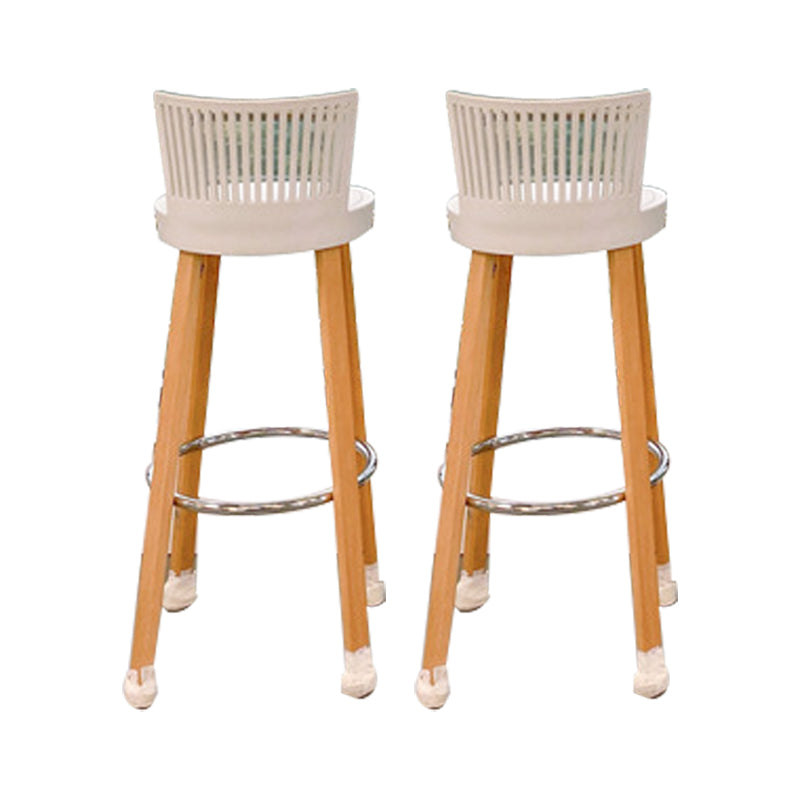 White Table and Stool Set 1/2/3 Pieces Modern Bar Table and Stools White 30"H Stools (Set of 2) Clearhalo 'Bar Furniture' 'furn' 'furn_home_bar_bar_sets' 'Furniture' 'Home Bars & Bar Sets' 'home_bar_bar_sets' 'Kitchen & Dining Furniture' 6222878