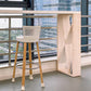 White Table and Stool Set 1/2/3 Pieces Modern Bar Table and Stools Clearhalo 'Bar Furniture' 'furn' 'furn_home_bar_bar_sets' 'Furniture' 'Home Bars & Bar Sets' 'home_bar_bar_sets' 'Kitchen & Dining Furniture' 6222884