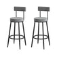 Industrial Style Bar Table Set 1/3 Pieces Stone Fixed Counter Table Set Light-Grey 30"H Stools (Set of 2) Clearhalo 'Bar Furniture' 'furn' 'furn_home_bar_bar_sets' 'Furniture' 'Home Bars & Bar Sets' 'home_bar_bar_sets' 'Kitchen & Dining Furniture' 6222898
