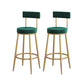 Industrial Style Bar Table Set 1/3 Pieces Stone Fixed Counter Table Set Green 30"H Stools (Set of 2) Clearhalo 'Bar Furniture' 'furn' 'furn_home_bar_bar_sets' 'Furniture' 'Home Bars & Bar Sets' 'home_bar_bar_sets' 'Kitchen & Dining Furniture' 6222902