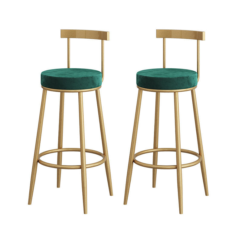 Industrial Style Bar Table Set 1/3 Pieces Stone Fixed Counter Table Set Gold 30"H Stools (Set of 2) Clearhalo 'Bar Furniture' 'furn' 'furn_home_bar_bar_sets' 'Furniture' 'Home Bars & Bar Sets' 'home_bar_bar_sets' 'Kitchen & Dining Furniture' 6222905