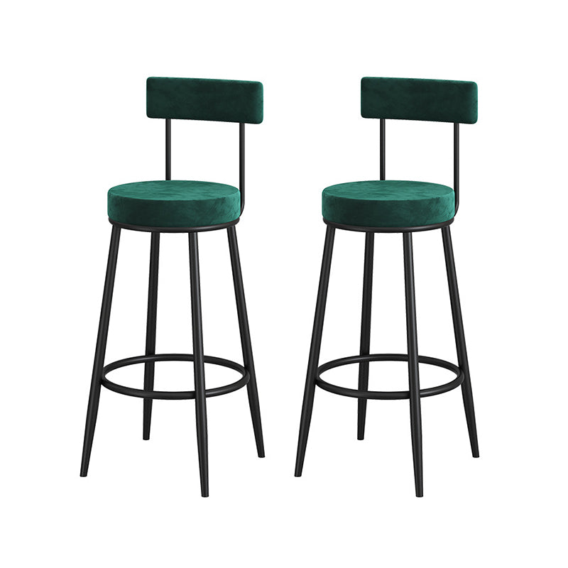 Industrial Style Bar Table Set 1/3 Pieces Stone Fixed Counter Table Set Light-Green 30"H Stools (Set of 2) Clearhalo 'Bar Furniture' 'furn' 'furn_home_bar_bar_sets' 'Furniture' 'Home Bars & Bar Sets' 'home_bar_bar_sets' 'Kitchen & Dining Furniture' 6222906