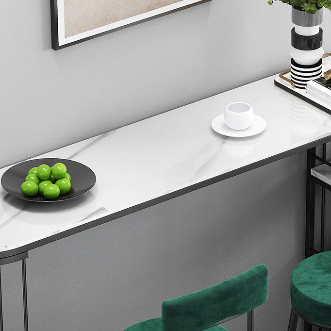 Industrial Style Bar Table Set 1/3 Pieces Stone Fixed Counter Table Set Clearhalo 'Bar Furniture' 'furn' 'furn_home_bar_bar_sets' 'Furniture' 'Home Bars & Bar Sets' 'home_bar_bar_sets' 'Kitchen & Dining Furniture' 6222908