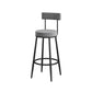 Industrial Style Bar Table Set 1/3 Pieces Stone Fixed Counter Table Set Clearhalo 'Bar Furniture' 'furn' 'furn_home_bar_bar_sets' 'Furniture' 'Home Bars & Bar Sets' 'home_bar_bar_sets' 'Kitchen & Dining Furniture' 6222910