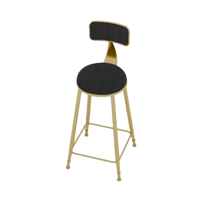 Glam Style Bar Table Set 1/4/7 Pieces Stone Rectangle Counter Table Set for Dining Room Black 30"H Stool (Single) Clearhalo 'Bar Furniture' 'furn' 'furn_home_bar_bar_sets' 'Furniture' 'Home Bars & Bar Sets' 'home_bar_bar_sets' 'Kitchen & Dining Furniture' 6222931