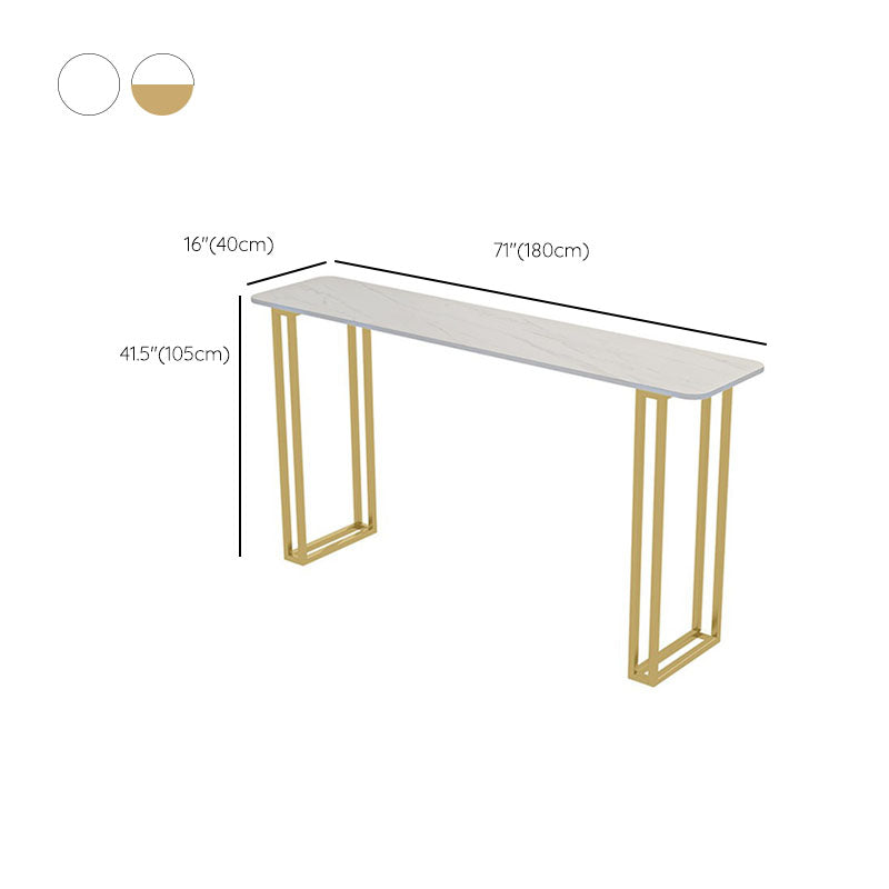 Glam Style Bar Table Set 1/4/7 Pieces Stone Rectangle Counter Table Set for Dining Room Clearhalo 'Bar Furniture' 'furn' 'furn_home_bar_bar_sets' 'Furniture' 'Home Bars & Bar Sets' 'home_bar_bar_sets' 'Kitchen & Dining Furniture' 6222936