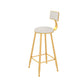 Glam Rectangle Bar Table Set 1/3/5 Pieces Faux Marble Counter Table Set for Dining Room White 30"H Stool (Single) Clearhalo 'Bar Furniture' 'furn' 'furn_home_bar_bar_sets' 'Furniture' 'Home Bars & Bar Sets' 'home_bar_bar_sets' 'Kitchen & Dining Furniture' 6222962