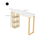 Glam Rectangle Bar Table Set 1/3/5 Pieces Faux Marble Counter Table Set for Dining Room Clearhalo 'Bar Furniture' 'furn' 'furn_home_bar_bar_sets' 'Furniture' 'Home Bars & Bar Sets' 'home_bar_bar_sets' 'Kitchen & Dining Furniture' 6222975