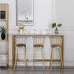 Glam Rectangle Bar Table Set 1/4/7 Pieces Faux Marble Fixed Counter Table Set Clearhalo 'Bar Furniture' 'furn' 'furn_home_bar_bar_sets' 'Furniture' 'Home Bars & Bar Sets' 'home_bar_bar_sets' 'Kitchen & Dining Furniture' 6222981
