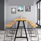 Industrial Style Bar Table Set 1/2/9 Pieces Rectangle Solid Wood Counter Set Clearhalo 'Bar Furniture' 'furn' 'furn_home_bar_bar_sets' 'Furniture' 'Home Bars & Bar Sets' 'home_bar_bar_sets' 'Kitchen & Dining Furniture' 6223027