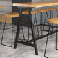 Industrial Style Bar Table Set 1/2/9 Pieces Rectangle Solid Wood Counter Set Clearhalo 'Bar Furniture' 'furn' 'furn_home_bar_bar_sets' 'Furniture' 'Home Bars & Bar Sets' 'home_bar_bar_sets' 'Kitchen & Dining Furniture' 6223030
