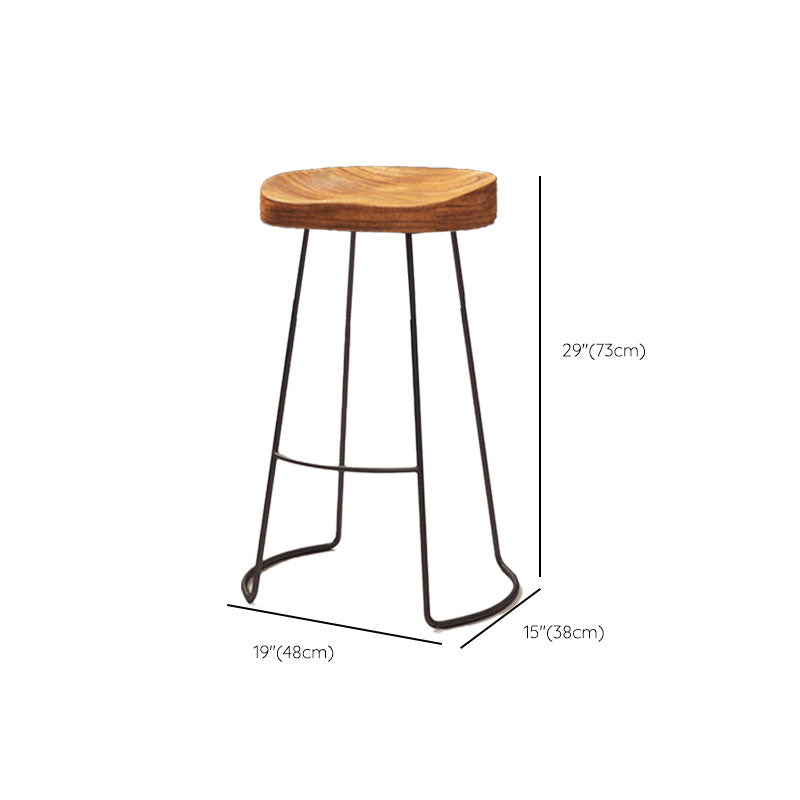 Industrial Style Bar Table Set 1/2/9 Pieces Rectangle Solid Wood Counter Set Clearhalo 'Bar Furniture' 'furn' 'furn_home_bar_bar_sets' 'Furniture' 'Home Bars & Bar Sets' 'home_bar_bar_sets' 'Kitchen & Dining Furniture' 6223053