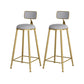 Glam Bar Stool and Table Set 1/2/3 Pieces Pub Table Set for Dining Room Grey 30"H Stools (Set of 2) Clearhalo 'Bar Furniture' 'furn' 'furn_home_bar_bar_sets' 'Furniture' 'Home Bars & Bar Sets' 'home_bar_bar_sets' 'Kitchen & Dining Furniture' 6223097