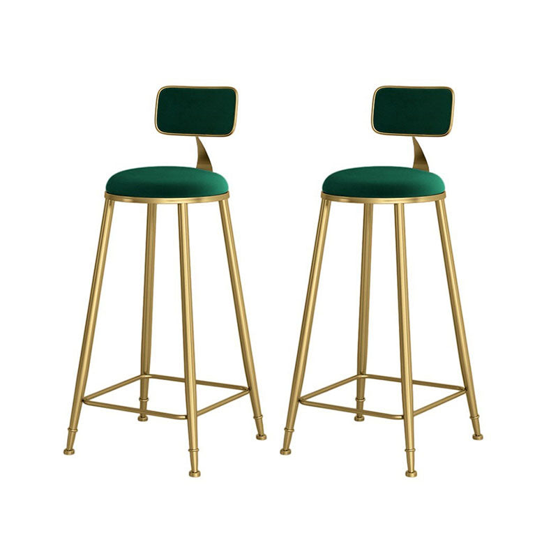 Glam Bar Stool and Table Set 1/2/3 Pieces Pub Table Set for Dining Room Green 30"H Stools (Set of 2) Clearhalo 'Bar Furniture' 'furn' 'furn_home_bar_bar_sets' 'Furniture' 'Home Bars & Bar Sets' 'home_bar_bar_sets' 'Kitchen & Dining Furniture' 6223101