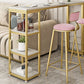 Glam Bar Stool and Table Set 1/2/3 Pieces Pub Table Set for Dining Room Clearhalo 'Bar Furniture' 'furn' 'furn_home_bar_bar_sets' 'Furniture' 'Home Bars & Bar Sets' 'home_bar_bar_sets' 'Kitchen & Dining Furniture' 6223102