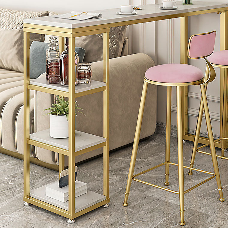 Glam Bar Stool and Table Set 1/2/3 Pieces Pub Table Set for Dining Room Clearhalo 'Bar Furniture' 'furn' 'furn_home_bar_bar_sets' 'Furniture' 'Home Bars & Bar Sets' 'home_bar_bar_sets' 'Kitchen & Dining Furniture' 6223102