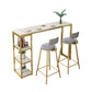 Glam Bar Stool and Table Set 1/2/3 Pieces Pub Table Set for Dining Room Clearhalo 'Bar Furniture' 'furn' 'furn_home_bar_bar_sets' 'Furniture' 'Home Bars & Bar Sets' 'home_bar_bar_sets' 'Kitchen & Dining Furniture' 6223103