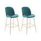 Industrial Bar Table Set 1/2/4/7 Pieces Solid Wood Counter Table Set for Indoor Green 30"H Stools (Set of 2) Clearhalo 'Bar Furniture' 'furn' 'furn_home_bar_bar_sets' 'Furniture' 'Home Bars & Bar Sets' 'home_bar_bar_sets' 'Kitchen & Dining Furniture' 6223117
