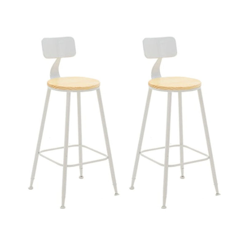Industrial Bar Table Set 1/2/4/7 Pieces Solid Wood Counter Table Set for Indoor White 30"H Stools (Set of 2) Clearhalo 'Bar Furniture' 'furn' 'furn_home_bar_bar_sets' 'Furniture' 'Home Bars & Bar Sets' 'home_bar_bar_sets' 'Kitchen & Dining Furniture' 6223119