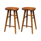 Modern Bar Table Set 1/2/4/7 Pieces Solid Wood Counter Table with Backless Stools Brown 30"H Stools (Set of 2) Clearhalo 'Bar Furniture' 'furn' 'furn_home_bar_bar_sets' 'Furniture' 'Home Bars & Bar Sets' 'home_bar_bar_sets' 'Kitchen & Dining Furniture' 6223143