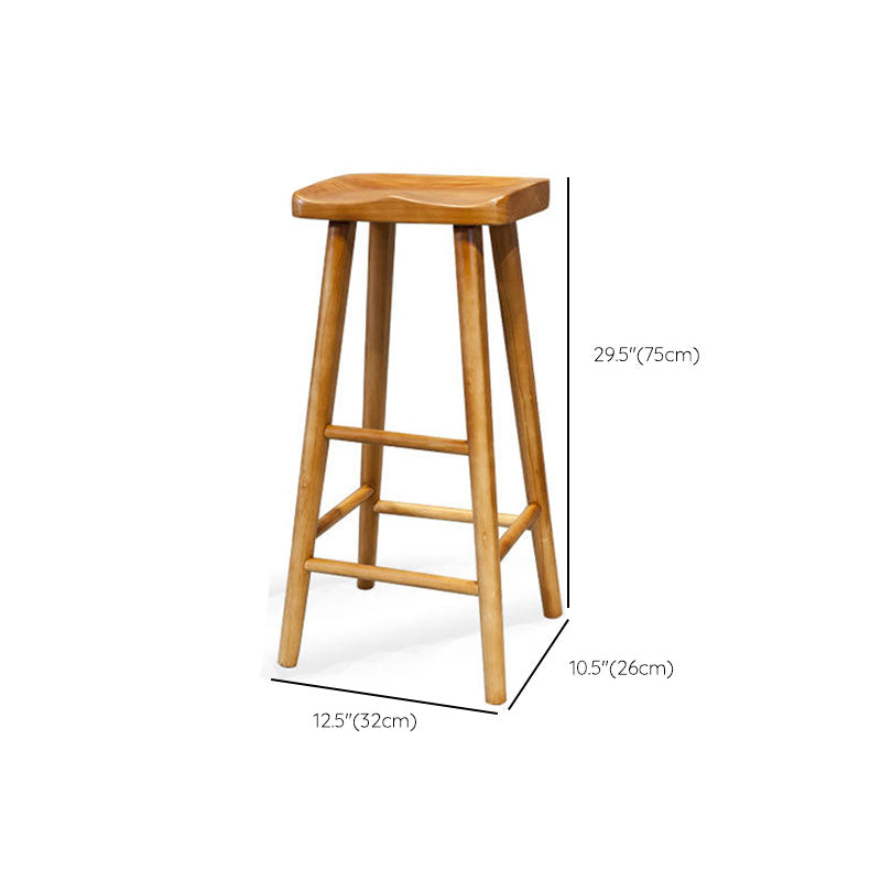 Modern Bar Table Set 1/2/4/7 Pieces Solid Wood Counter Table with Backless Stools Clearhalo 'Bar Furniture' 'furn' 'furn_home_bar_bar_sets' 'Furniture' 'Home Bars & Bar Sets' 'home_bar_bar_sets' 'Kitchen & Dining Furniture' 6223163