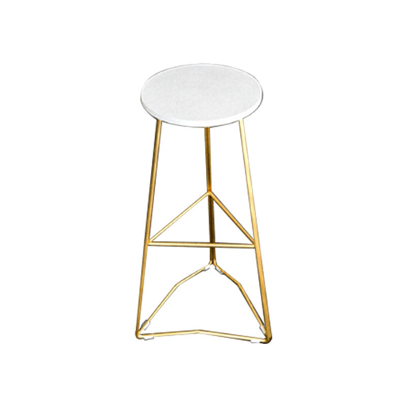 Solid Wood Bar Stool and Table Rectangular 1/3 Pieces Pub Table Set White-Gold 30"H Stool (Single) Clearhalo 'Bar Furniture' 'furn' 'furn_home_bar_bar_sets' 'Furniture' 'Home Bars & Bar Sets' 'home_bar_bar_sets' 'Kitchen & Dining Furniture' 6223170